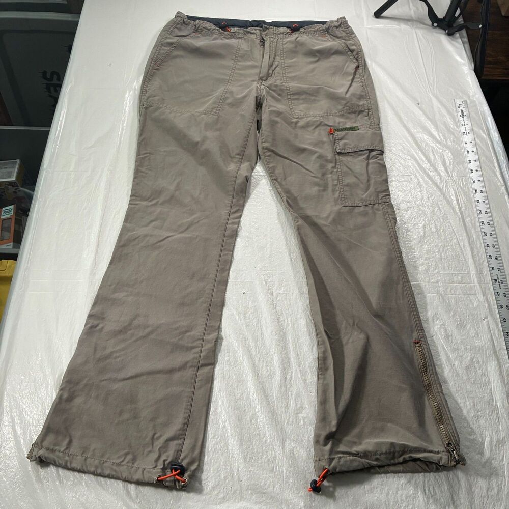 Vintage 2000s Y2k Abercrombie & Fitch 34x31 Outdoors Hiking Baggy Cargo Pant